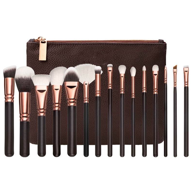 15 Makeup Brushes With Bag set